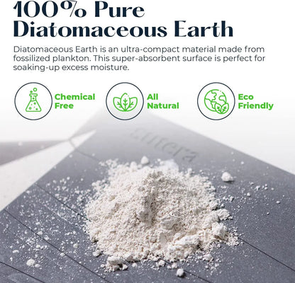 Quick-Dry Stone Bath Mat - Diatomaceous Earth - Latest Technology